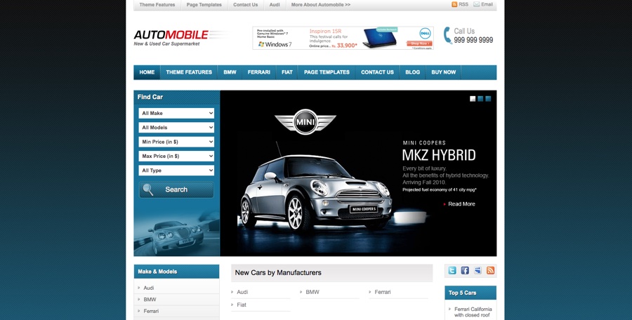 Automobile WordPress Theme