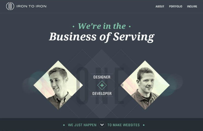 Awesome Examples of WordPress: Iron to Iron