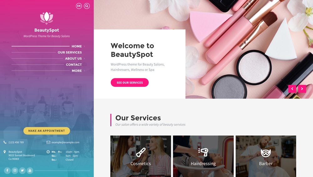 BeautySpot - WordPress Theme