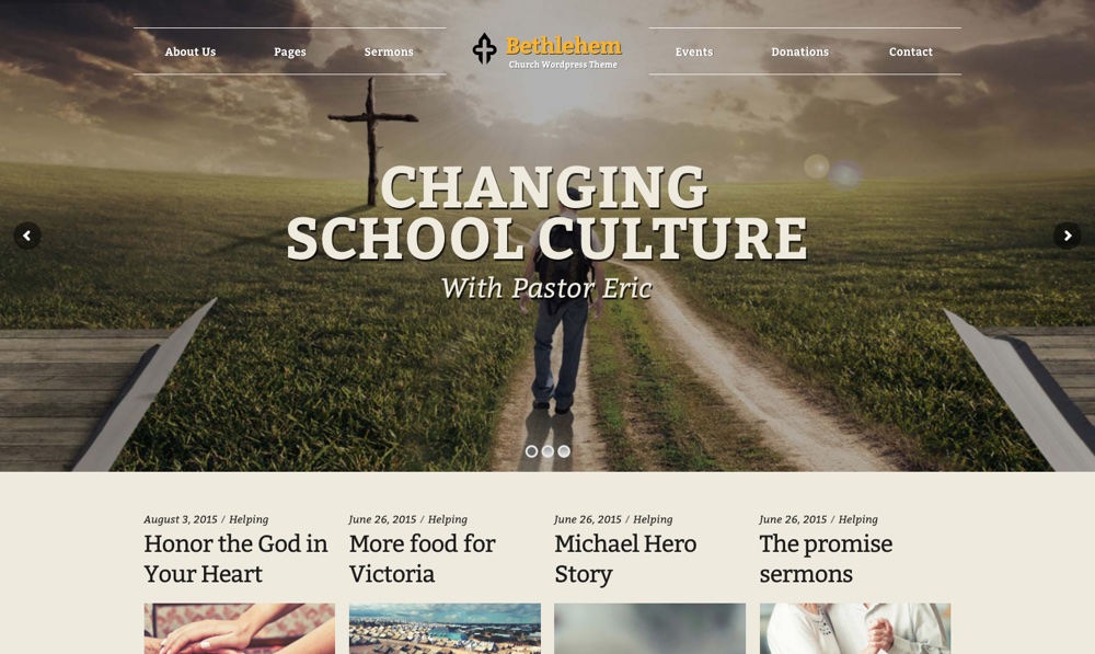 Bethlehem Church WordPress Theme