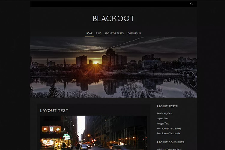 Blackoot Lite Freemium WordPress Theme