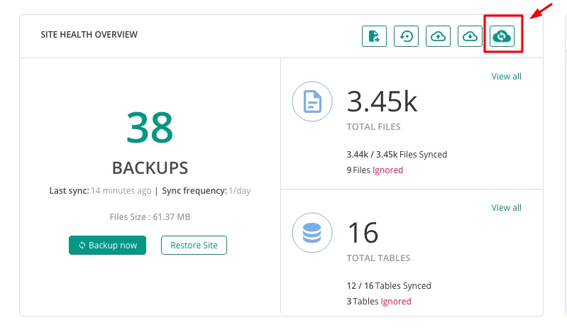 Blogvault Test Restore