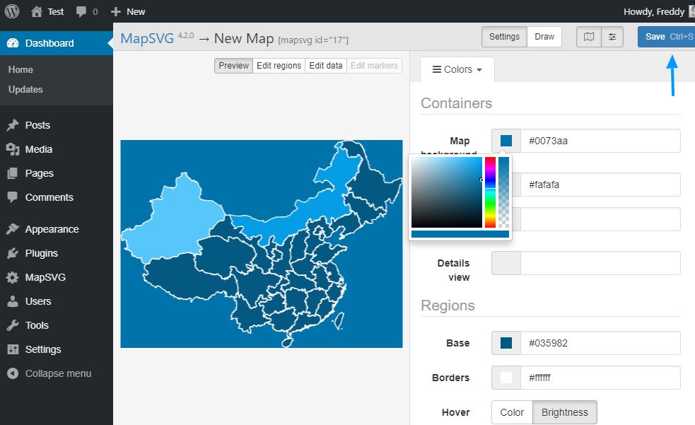 MapSVG Map customizations