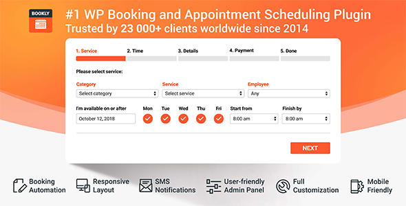 Bookly Pro Booking Plugin