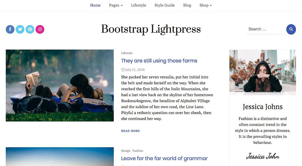 Lightpress WordPress Theme