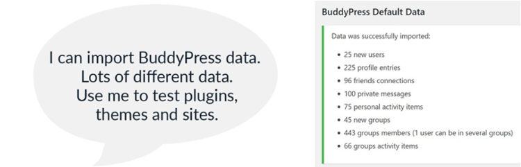 BuddyPress Default Data Free WordPress Plugin