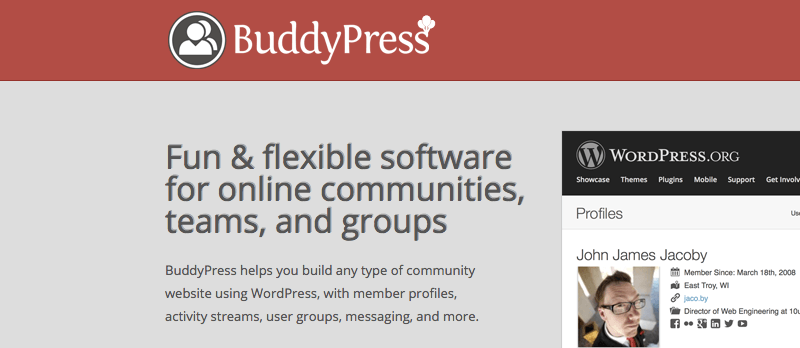 BuddyPress plugin