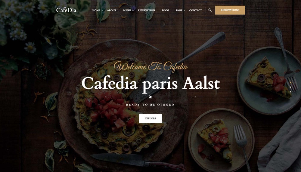 CafeDia - Restaurant WordPress Theme