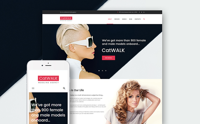 Catwalk Free Fashion Modeling Agency Responsive WordPress Theme