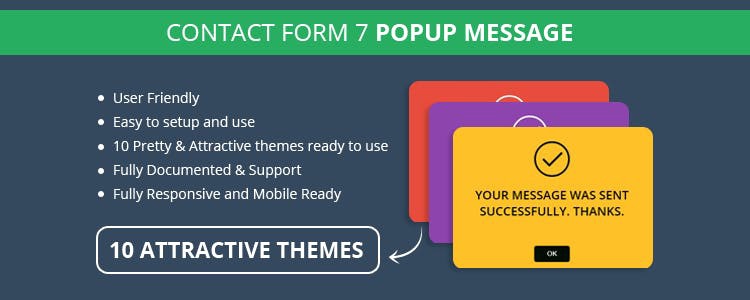 Contact Form 7 Popup Message Premium Extension