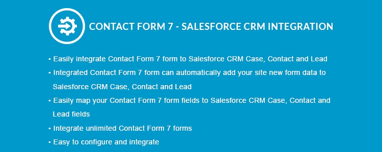 Contact Form 7 - Premium Salesforce CRM Integration