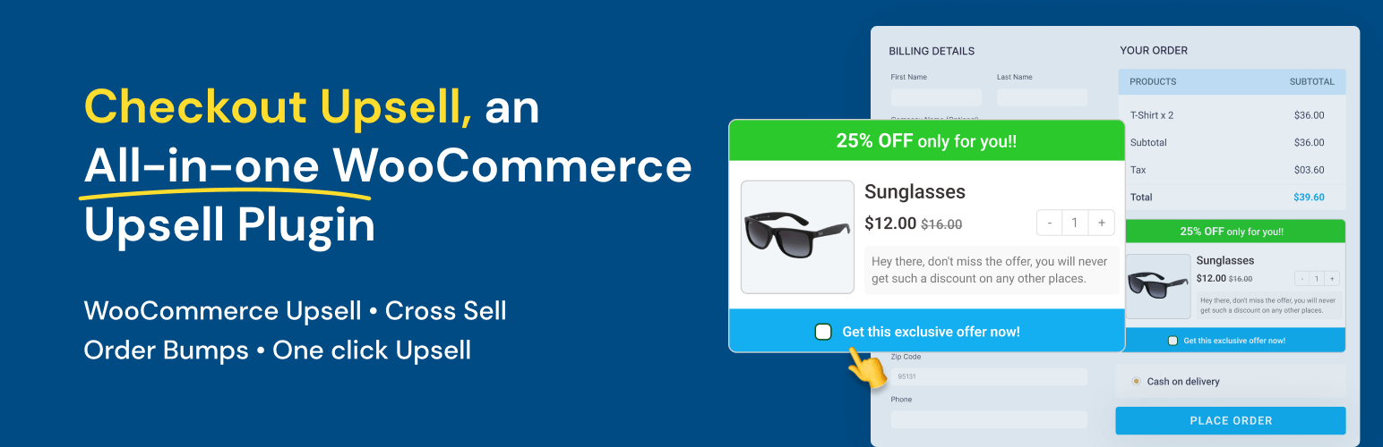 WooCommerce Upsell and Order Bump Plugin