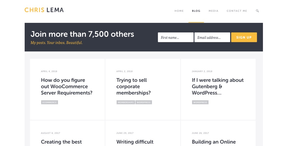 WordPress Blogs You Should Follow - Chris Lema
