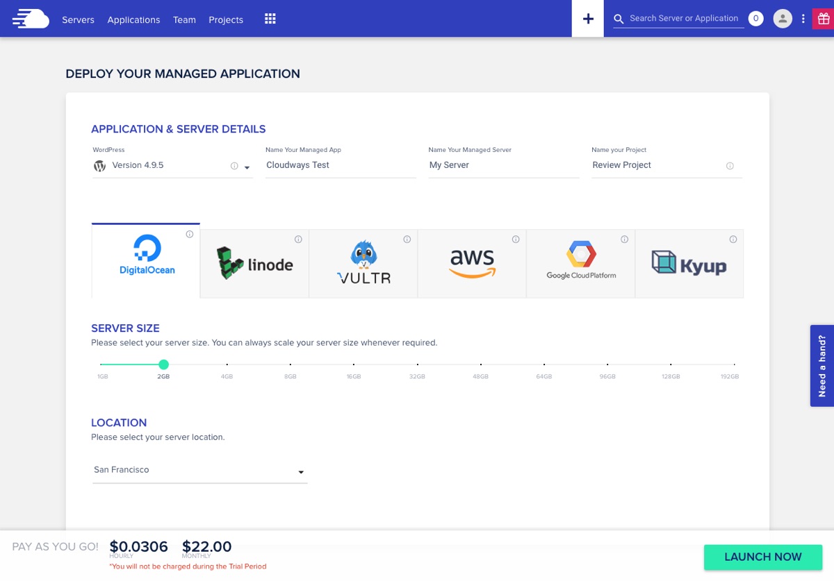 Setup Your Cloudways Hosting Server