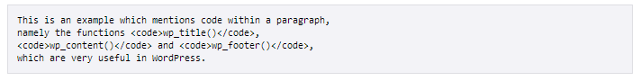 Code In A Paragraph