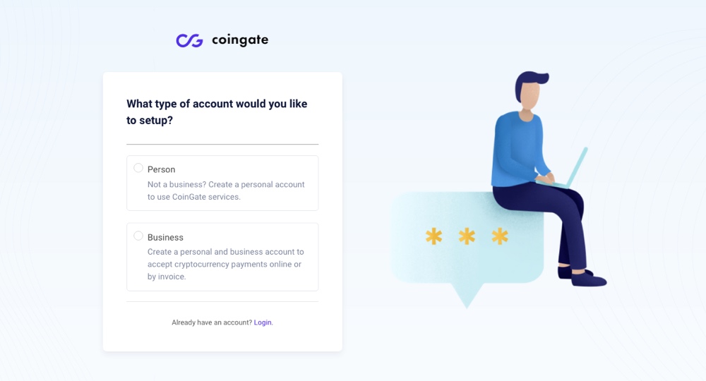 CoinGate Account