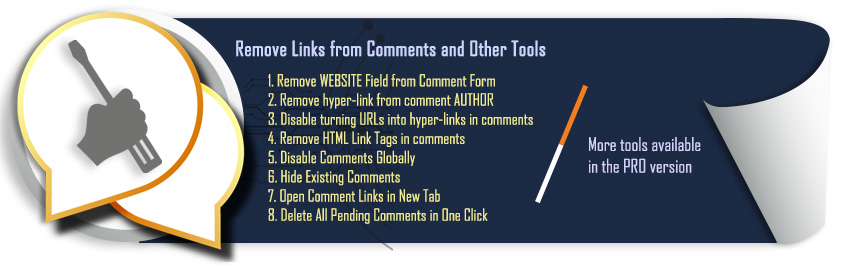 Eliminar el enlace de comentarios y otras herramientas de comentarios