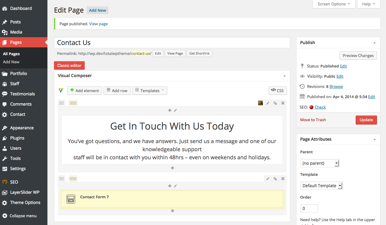 contact form 7 free wordpress plugin wpexplorer visual composer contact form