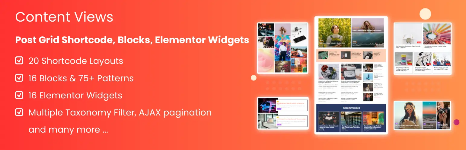 Content Views WordPress plugin
