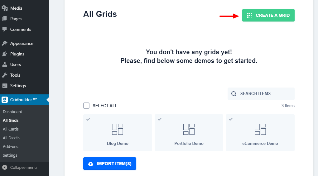 create new grid