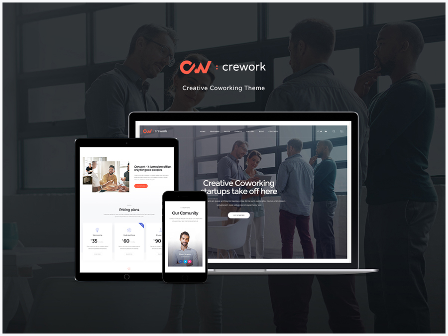 Crework - Creative Space and Coworking WordPress Themes