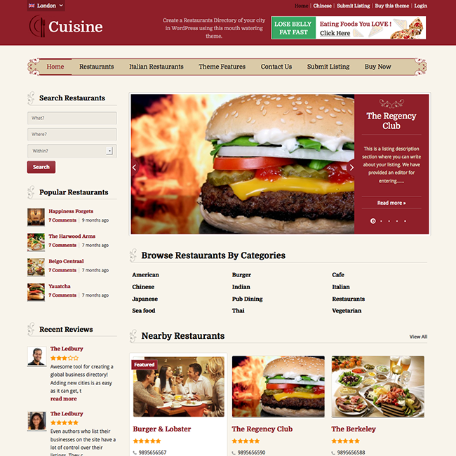 cuisine restaurant directory wordpress theme wpexplorer