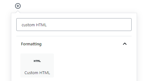 HTML sur Gutenberg