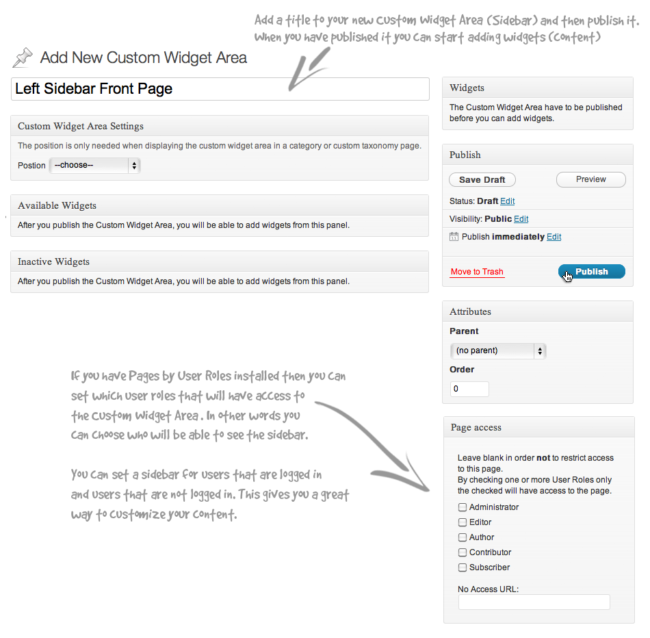 Custom Widget Areas WordPress Plugin WPExplorer