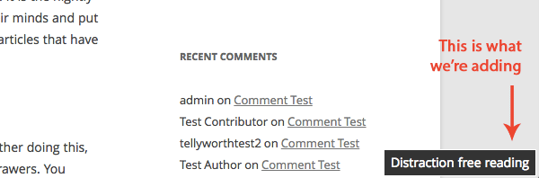 Distraction Free Reading Toggle Distraction Free Reading Toggle
