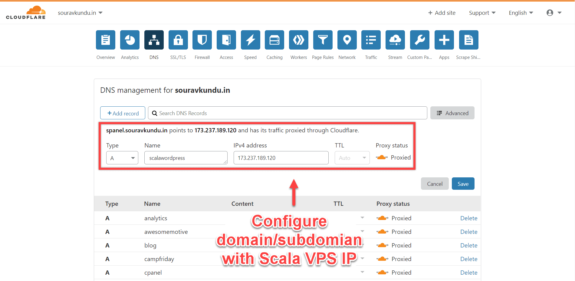 dns configuration