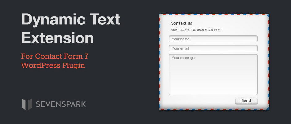 Contact Form 7 Бесплатное расширение для динамического текста