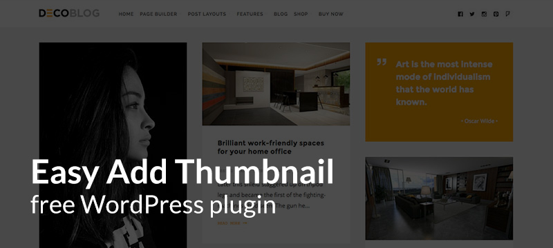 Easy Add Thumbnail Plugin