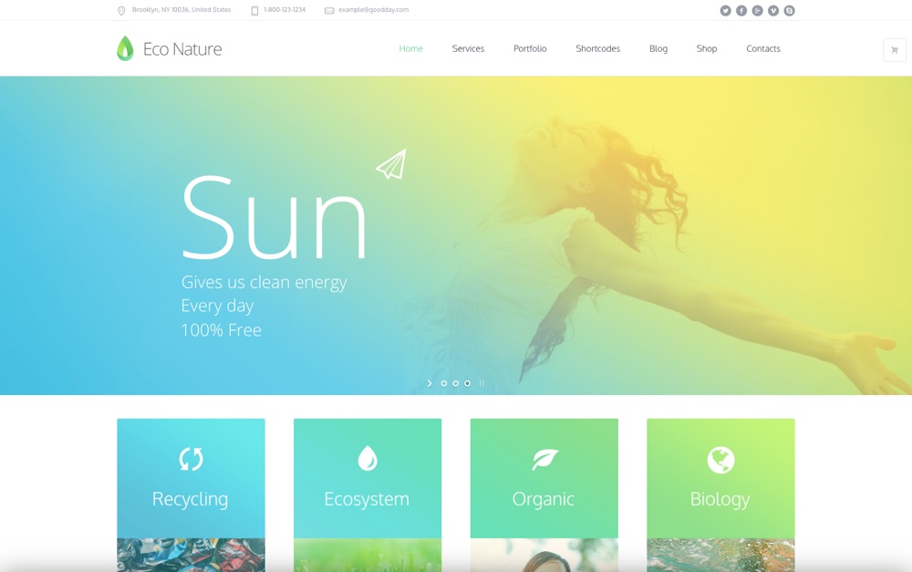 Eco Nature WordPress Theme