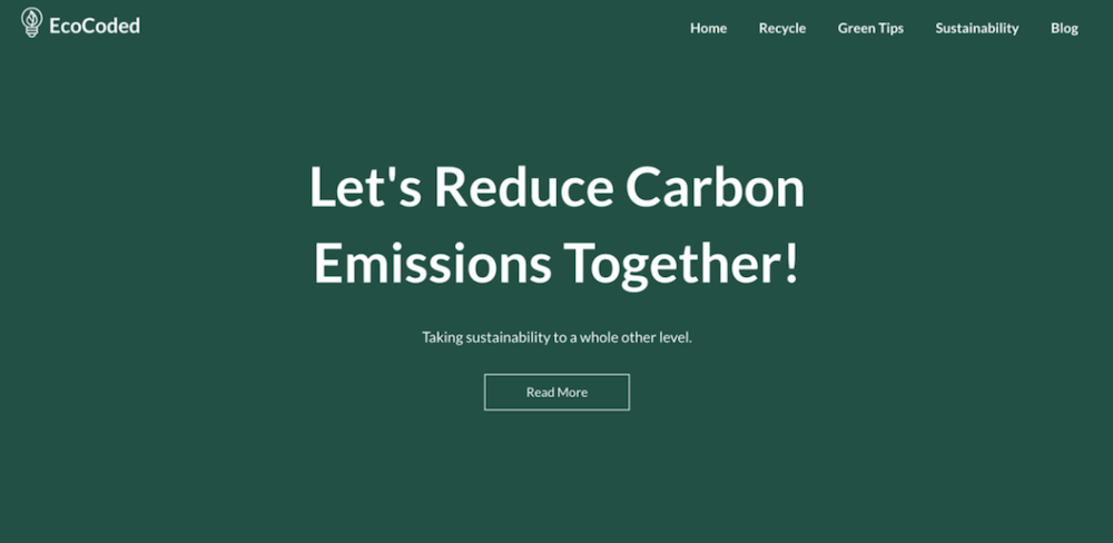 EcoCoded Free WordPress Theme