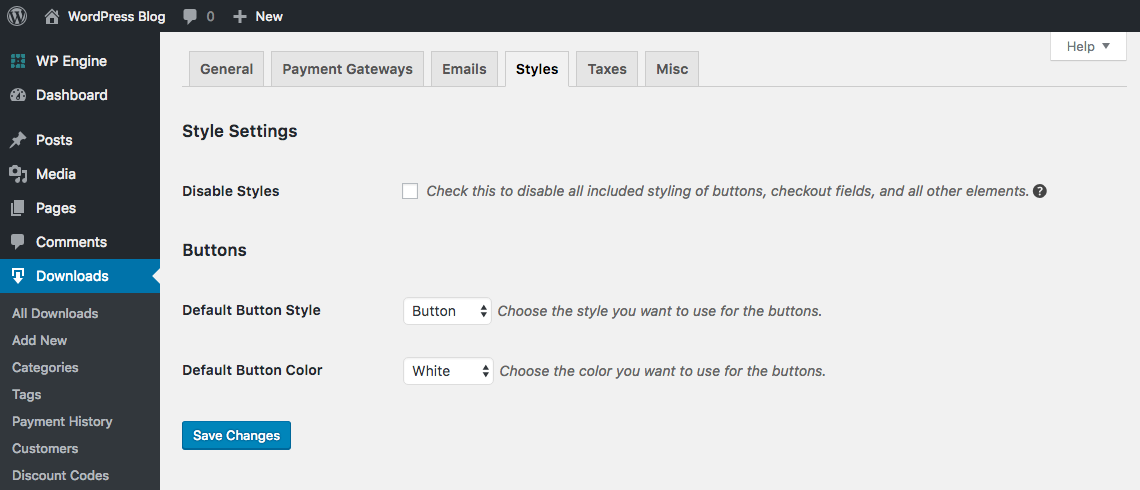 Easy Digital Downloads Styles