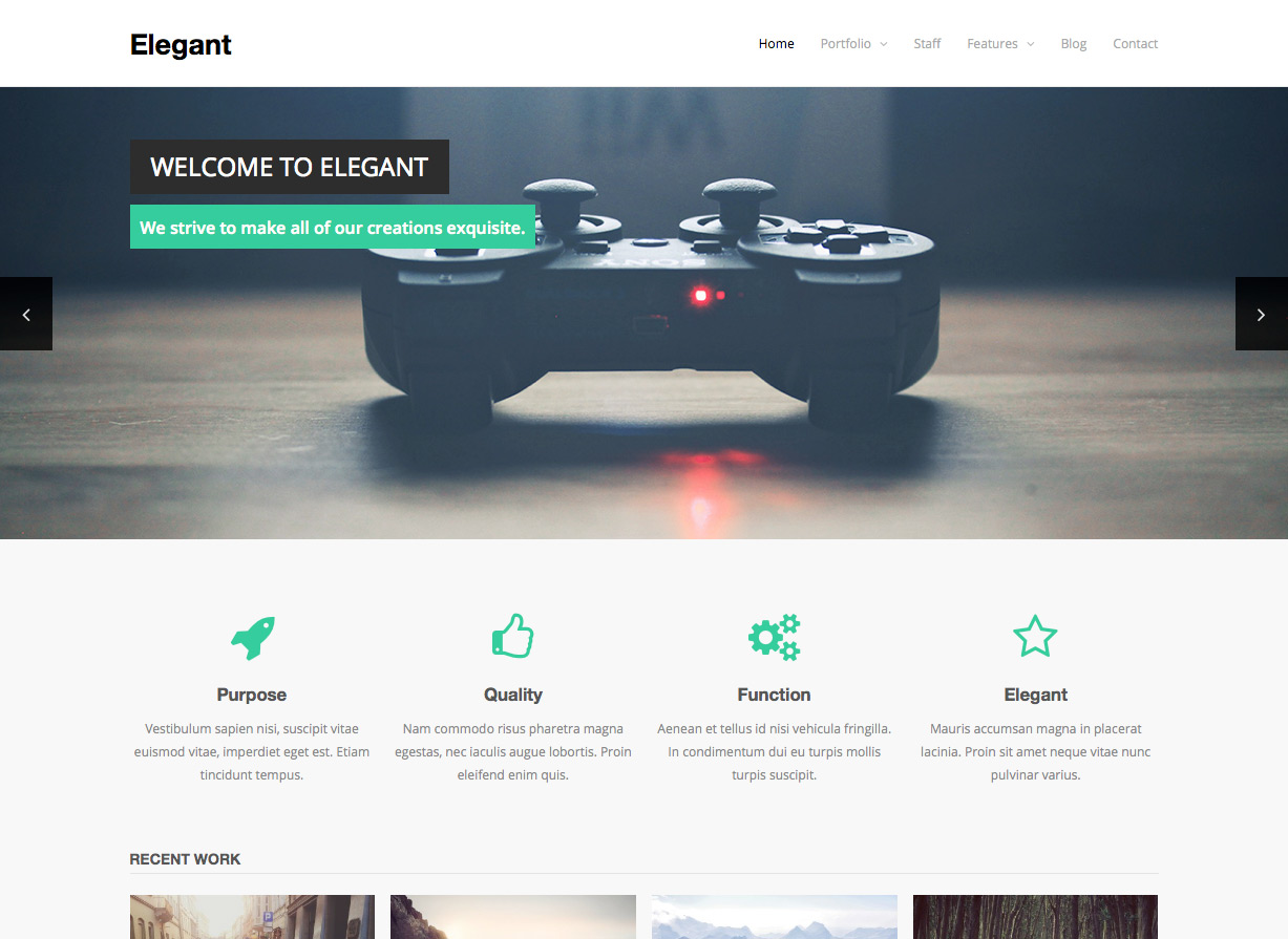 Elegant Free Business WordPress Theme