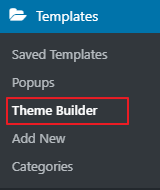 Open the Theme Builder