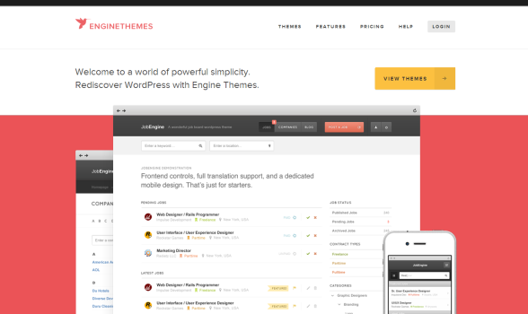 JobEngine Job Board WordPress Theme Overview