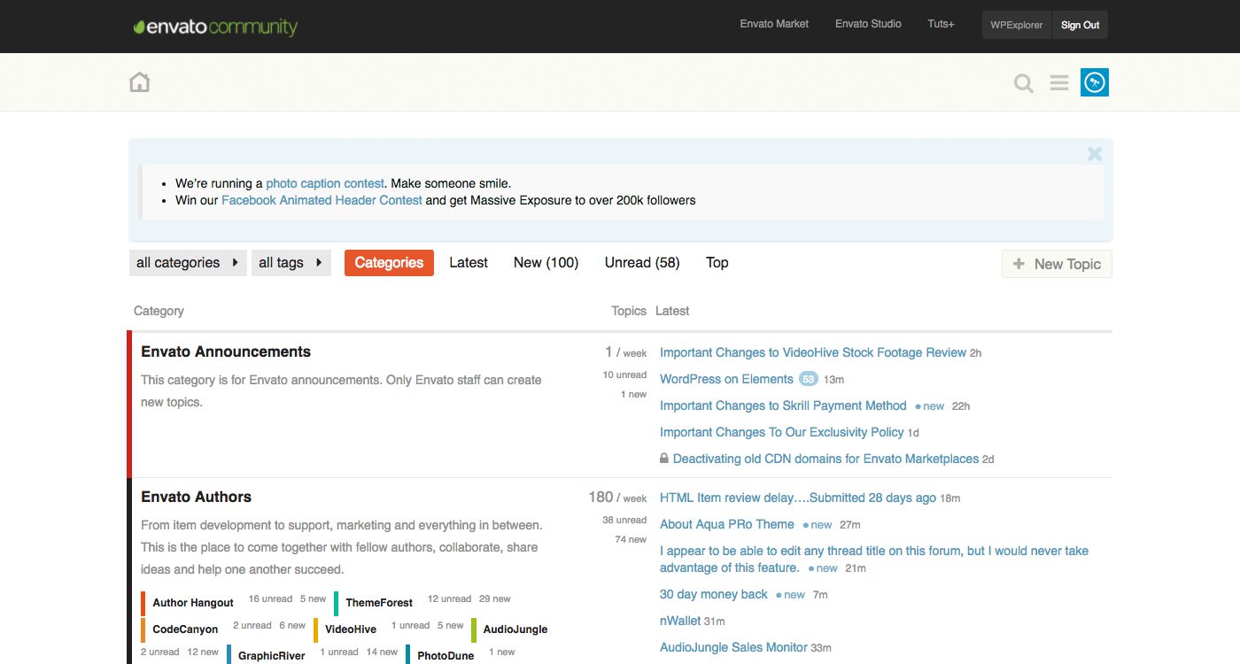Envato Forum