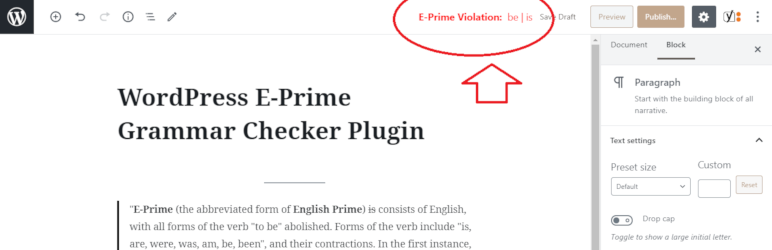 E-Prime Grammar Checker by metapult