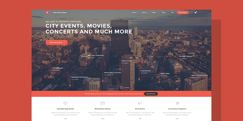 EVE Events Directory WordPress Theme