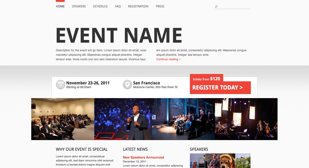 15 Best Events Wordpress Themes Wpexplorer