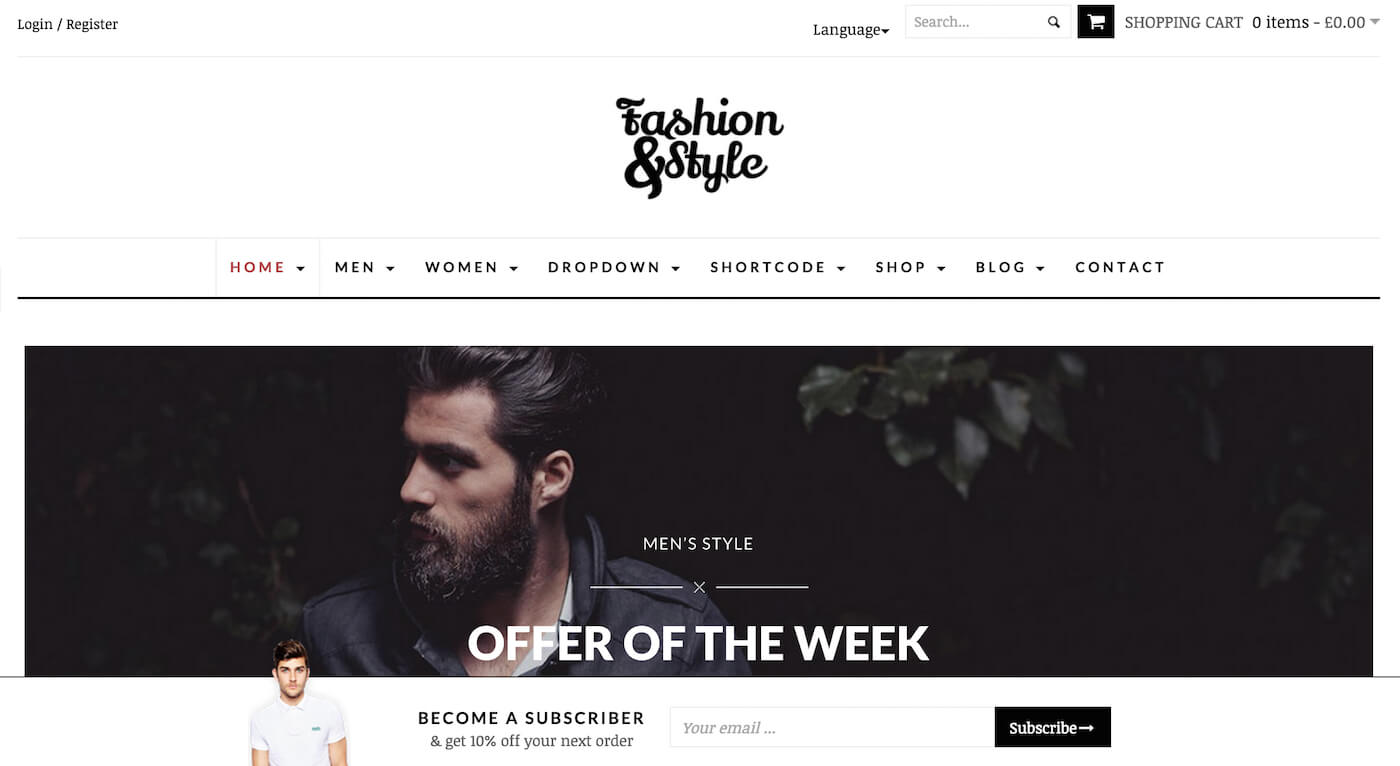 Fashion eCommerce WordPress Theme