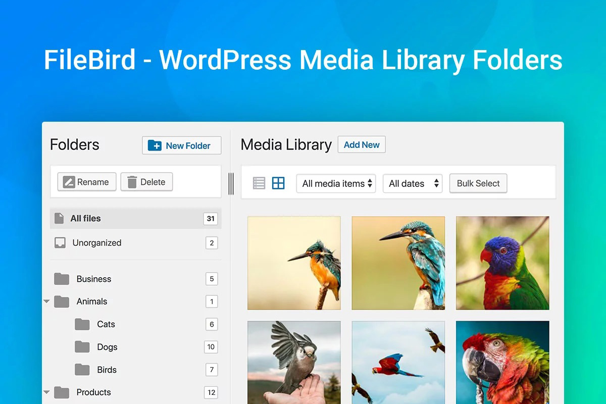 FileBird – WordPress Media Library Folders