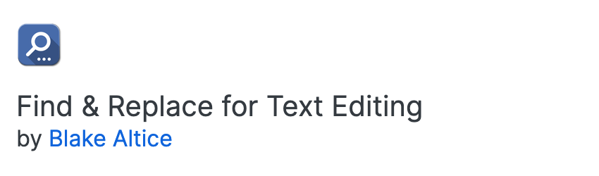 Firefox Addon - Find & Replace