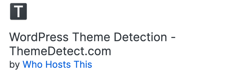 Firefox Addon - Theme Detector