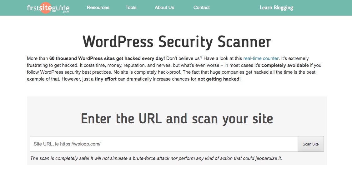 First Site Guide Scanner