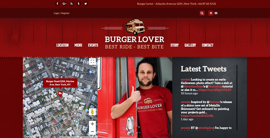 Food Truck & Restaurant WordPress Theme