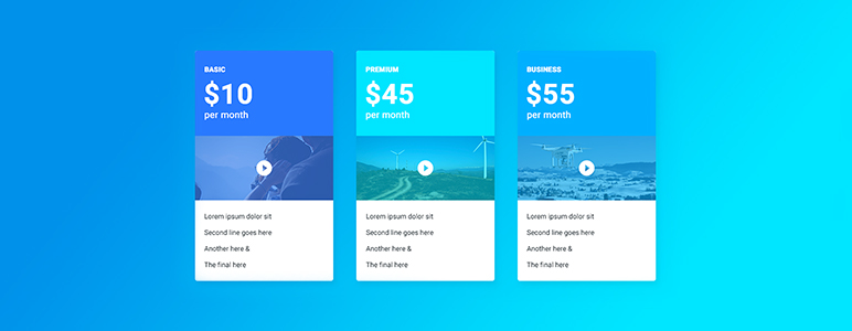 Drag & Drop Pricing Table Free WordPress Plugin