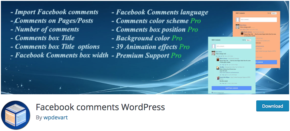 Facebook Comments WordPress Plugin